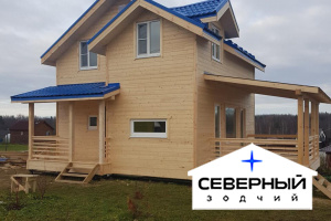 Октябрь 2018г. Каркасный дом 7,0х7,0м. Луга