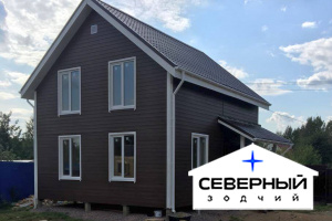 Июль 2018г. Каркасный дом 7*8м. п. Кискелово