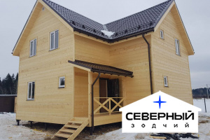 Январь 2018г Каркасный дом 9х9м. Проект 